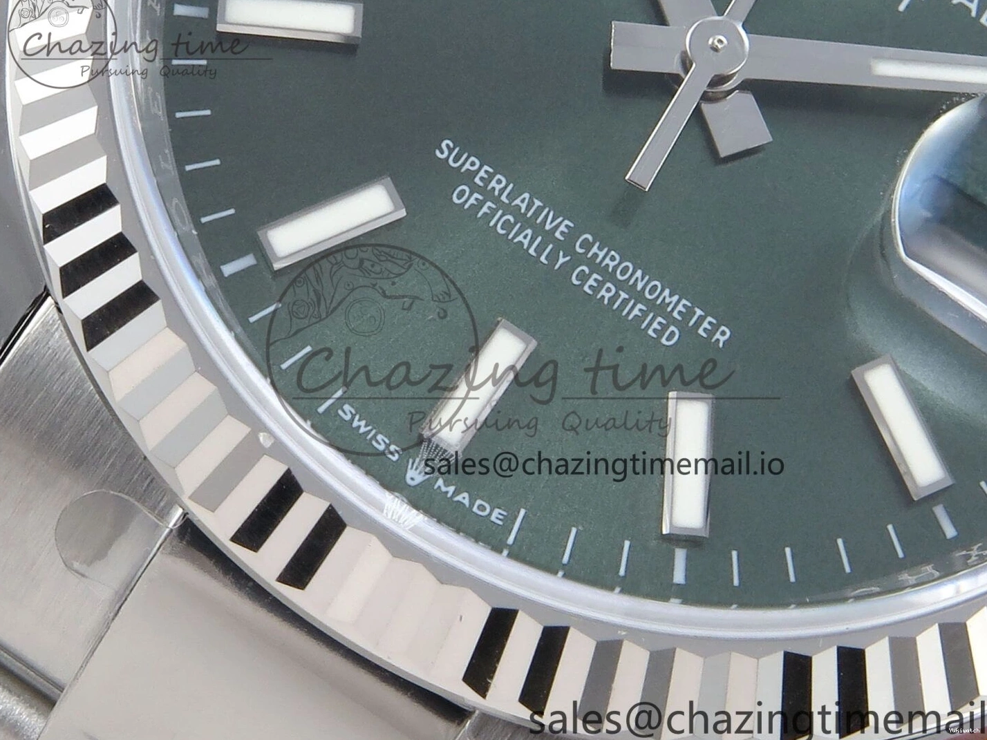 Dial EWEF DateJust 126234 A3235 Bracelet on Stick 36 Green Edition Oyster Best 0509
